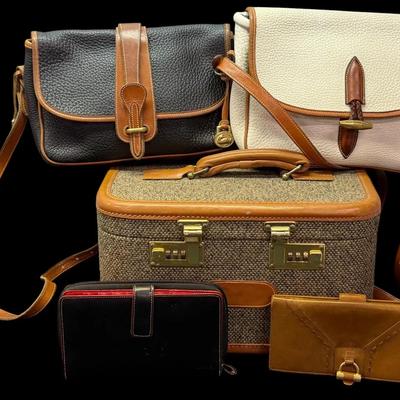 SAM104 - Accessories Collection - 2 Dooney & Burke Bags, Lodis & YSL Wallets and Hartman Travel Case