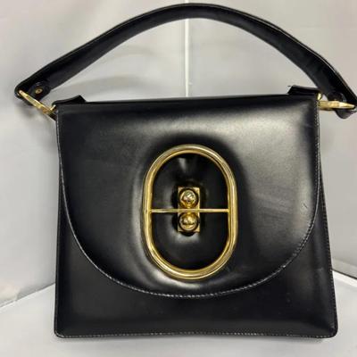 SS526 - Vintage Tank Of Madrid Black Purse