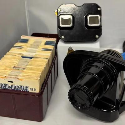 SS537 - Vintage Sawyer‘S View Master Jr Projector With A  Viewer And Reel Collection