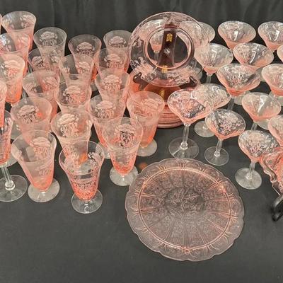 SS500 - Vintage Pink Glass Grouping