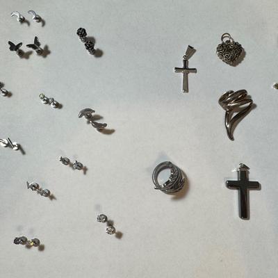 LCJ-004 Silver Tone Jewelry Group