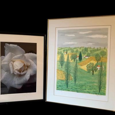 JL311 - Signed Photo And Litho - Loirand & Ilene Johnson