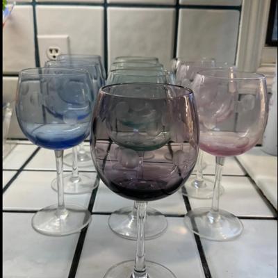 JL510 - Waterford Colored Goblets