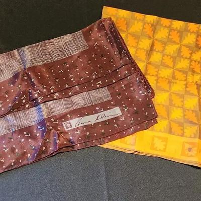 Set of 2 - Anne Klein And Vera Wang Colorful Scarves