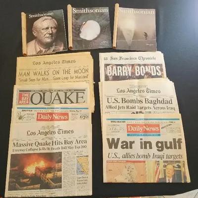 Historical Newspapers - Moon Landing, Gulf War, Barry Bonds, Smithsonian Magazines
