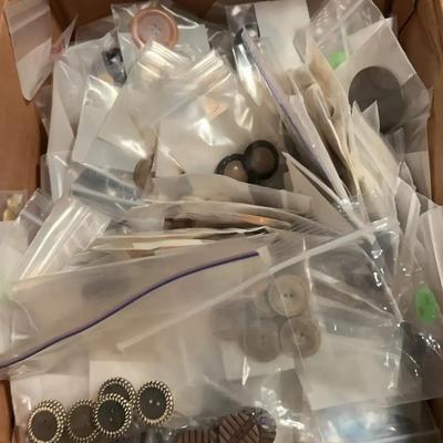 Ready for Resale - Sorted & Packaged Buttons - Specialty Colors, Sparkle, Clear