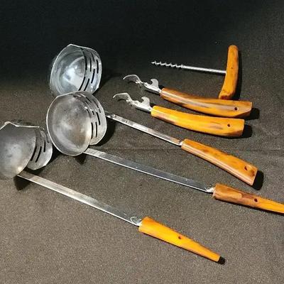 Vintage Bakelite Kitchen Tools - Soup Spoons or Ladles and More
