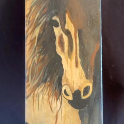 Judith L. Cavazos Artist-Original Acrylic Painting “Horse” 