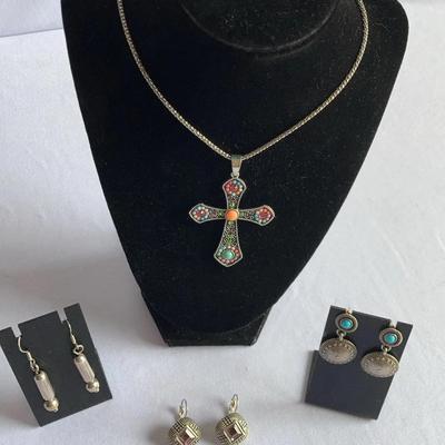 Assorted Necklaces, Pierced Earrings & Pendants