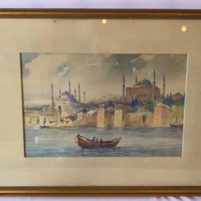 Nikolai Saraphonoff Watercolor- Appears To Be Original