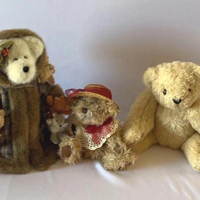 Vermont Teddy Bear Company Jointed Bear, Pickford Bears Rosie & Boyds Fern Woodsbeary