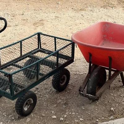 Cart And Wheelbarrow 