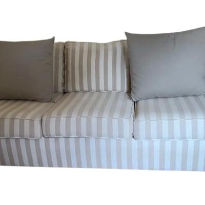 Storehouse Striped Sofa With Two Pillows