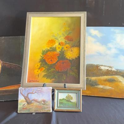 Jill Tusseland Artist Framed Pictures & 2 Small Pictures