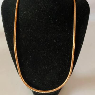 Pandora Moments Snake Chain Necklace, Plated With 14k Rose Gold