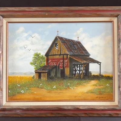 Jill Tysseland  Barn With Advertising Coca Cola 