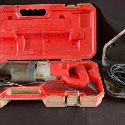 Milwaukee Sawzall Reciprocating Saw & Carrying  Case & Powershot  Pro Electric Stapler & Case