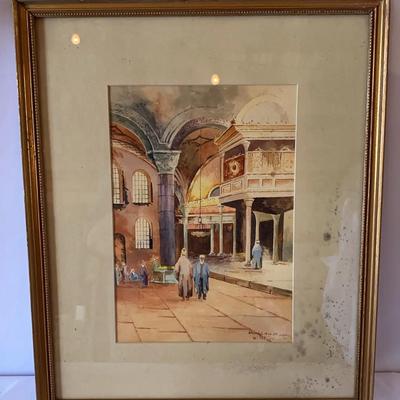 Wladimir Petroff Watercolor, Appears To Be Original