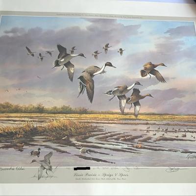 Ducks Unlimited 1988 Texas State Artist Of The Year” Lissie Prairie