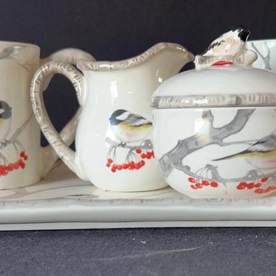 Global Design Connections Winter Chickadee tea