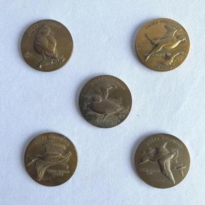 Vintage Ducks Unlimited Bronze Medallions 