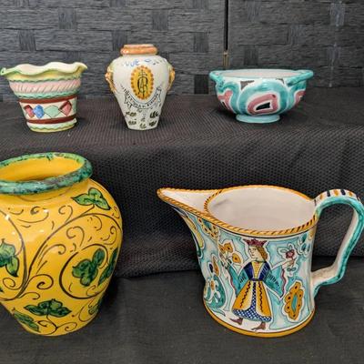 Vintage Italian Pottery (5 Pieces)