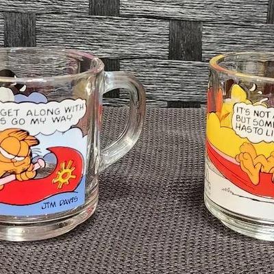 1978 Garfield Coffee Cups from McDonald's