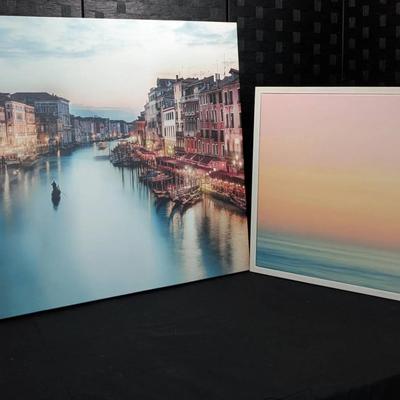 Canvas Prints- Photograph of Grand Canal in Venice and a Sunrise 