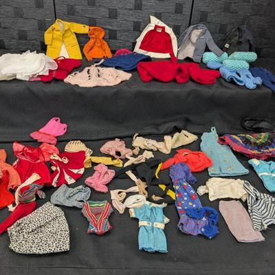 Vintage Barbie Clothes (some handmade/knitted)