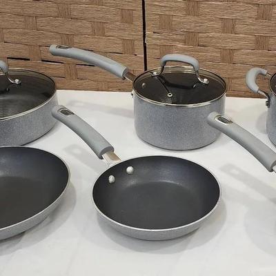 Cooks 10 Piece Porcelain Nonstick Cookware