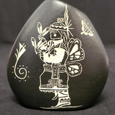 Butterfly Maiden Dancer Pot/Vase By Darrell Taliman Chino - Acoma, NM