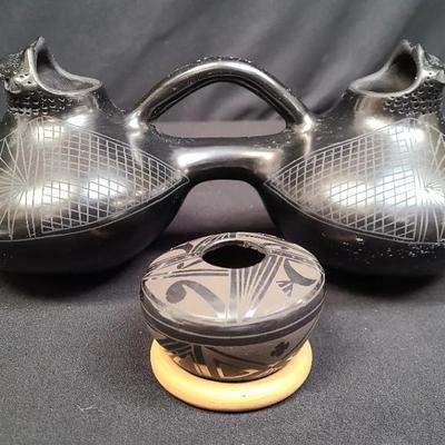 Perfectly Paired Pueblo Wedding Vase & Bonus Blackware Beauty