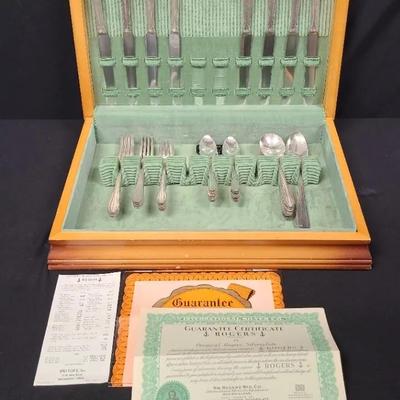 Rogers, Regal Flatware Set With Box 