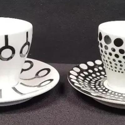 Bodum Black & White Espresso Cup Cuties (Set Of Two)