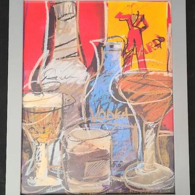 Shaken Not Stirred! Fun, Framed Artwork