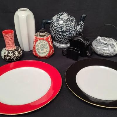 Brew-tiful Ceramic Creations In Tasteful Tones Of Red, White, And Black