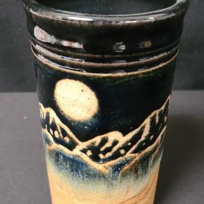 Fire Hole Pottery Piece Stamped and Signed By Carl Sheehan, Bozeman MT