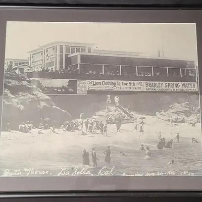 Swimmingly Sweet Bath House Photo/Print, LA Jolla, CA - Circa 1906 