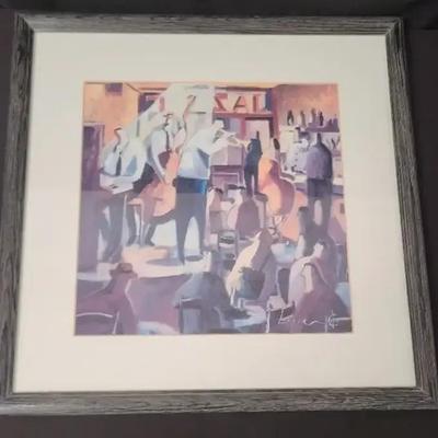 Cita Con El Jazz - Framed Print By Didier Lourenco 