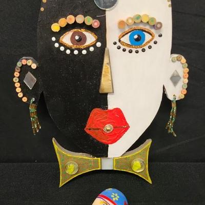 Funky & Folksy Hand Crafted Duality Piece & Pin