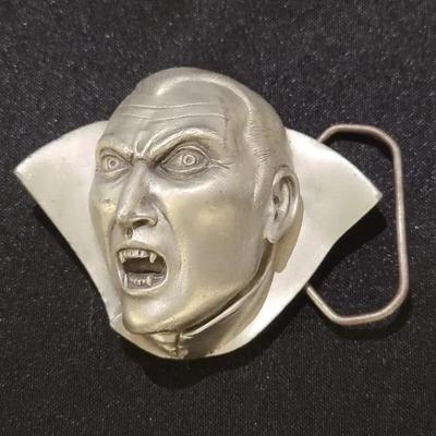 Belt Buckle With Bite - Dracula/,Vampire Pewter Buckle With Clasp