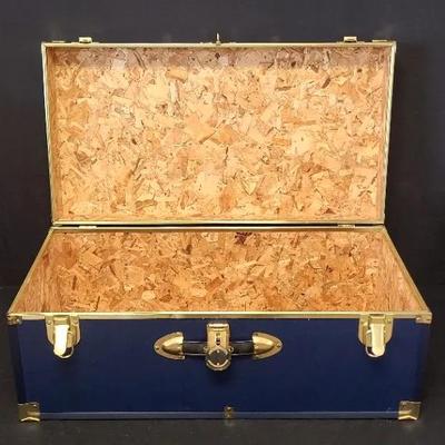 A Trunk For Your Treasures - Classic Seward Blue Storage Trunk