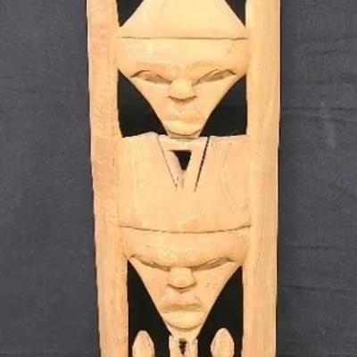 Indigenous Intricacy - Hand Carved Totem Wall-Hanging/Artpiece