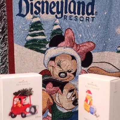 Heartwarming Holiday Throw With Disney Ornament Duet 