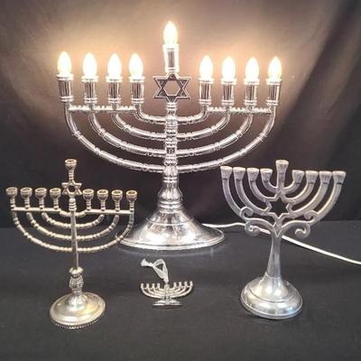 Trio Of Menorahs