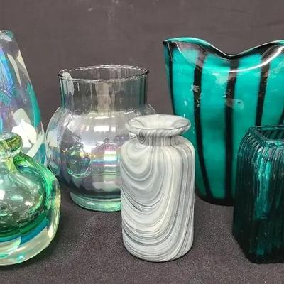 Glass Act: Stunning Assortment Of Artisan Vases In Gleeful Green Tones