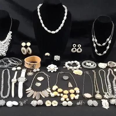 White Themed Jewelry 