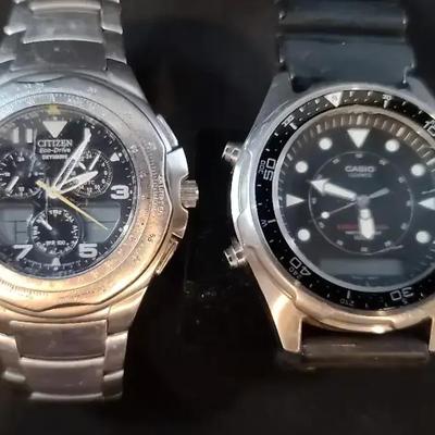Men's Citizen And Casio Watches