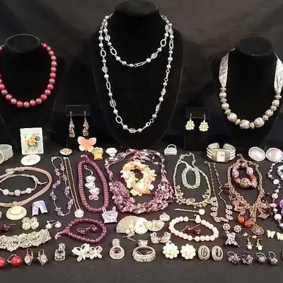 Pink And Purple Themed Jewelry 