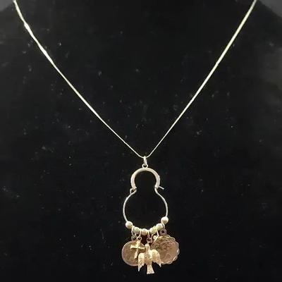 14K Gold Charm Necklace 